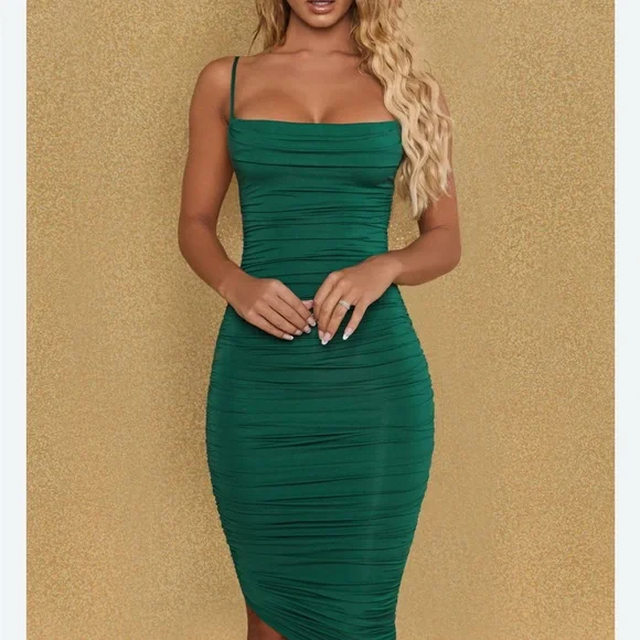Oh Polly | Dresses | Oh Polly Green Ruched Midi Cocktail Dress | Poshmark Oh Polly | Dresses | Oh Polly Green Ruched Midi Cocktail Dress | Poshmark